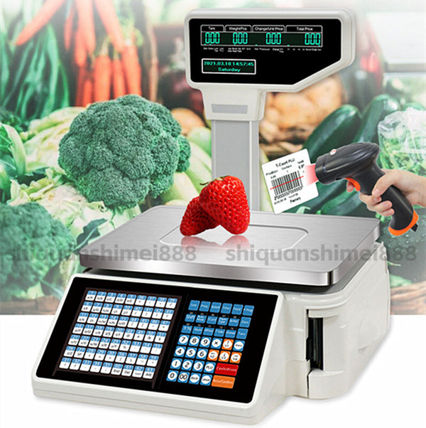 Electronic Barcode Scale Weight Scale Price Computing Supermarket Cashier Scale
