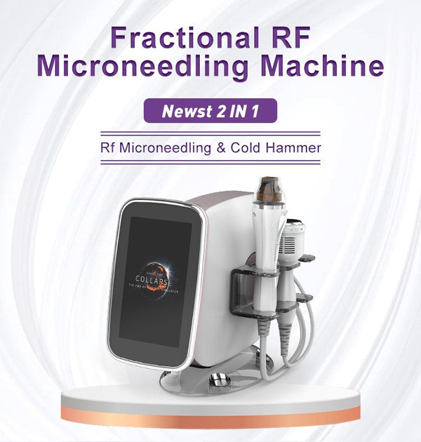 2IN1 Fractional Radiofrequency Gold-RF Beauty Machine Cold Hammer Acne Removal