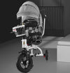 Twins Stroller Pram Tricycle Baby Double Seat Tandem Kids Toddler Ride-On Toy