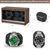 Automatic Rotation Watch Winder 4 Rotating Modes&6 Watch Slots For Xmas Gift AU