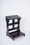 Wood Prayer Bench Stool Kneeler with Shelf and Cushion Church Prayer Table Chair