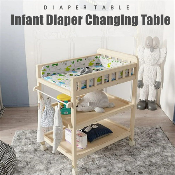 Baby Changing Table Portable Infant Diaper Changing Table with Storage Shelf