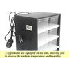 8 Grid Reptile Breeding Cabinet w/ 25W Heating Pad Hygrometer for Small Reptiles