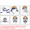 Universal Nasal Pillow Replacement Kit With Headgear Nasal Cushion Frame Elbow