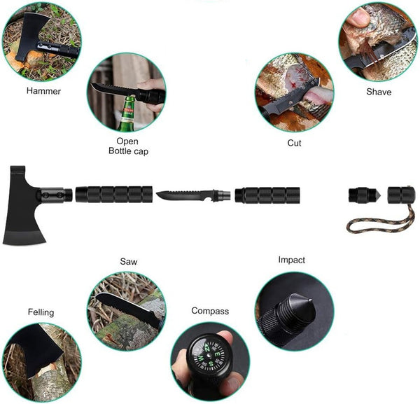 Camping Axe Folding Survival Hatchet Axe Tactical Camp Axe For Outdoor Adventure