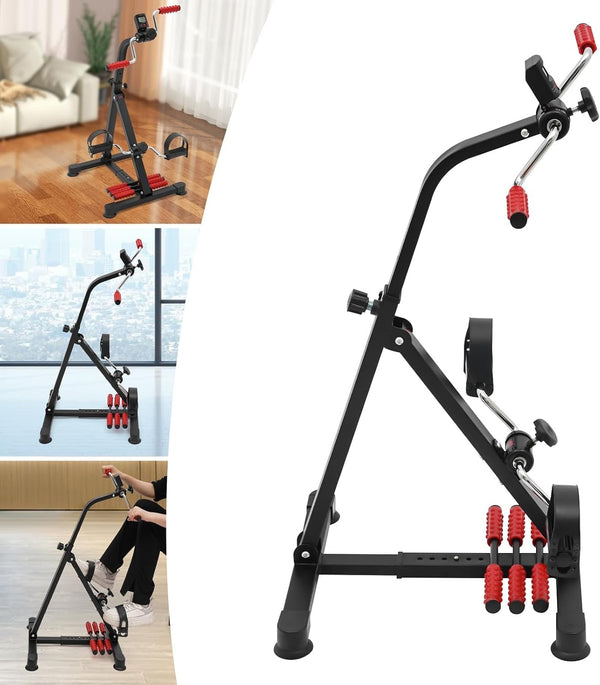 Mini Fitness Exercise Bike Rehabilitation Handrail Stepper Leg Pedal Trainer AU