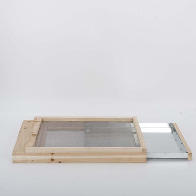 10Frame Screened Bottom Board NZ pine stainless steel mesh beehive mesh+Entrance