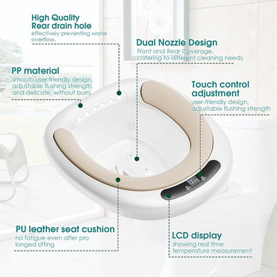 Sitz Bath Postpartum Hemorrhoids Patients Healing Toilet Seat Electic Bidet Tub
