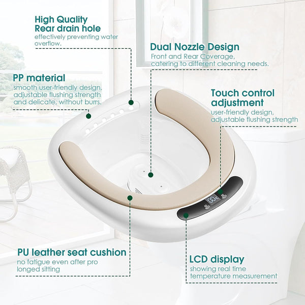 Sitz Bath Postpartum Hemorrhoids Patients Healing Toilet Seat Electic Bidet Tub