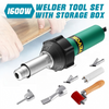 1600W Hot Air Plastic Welder PVC TPO Vinyl Heat Welding Gun Torch &9 Accessories