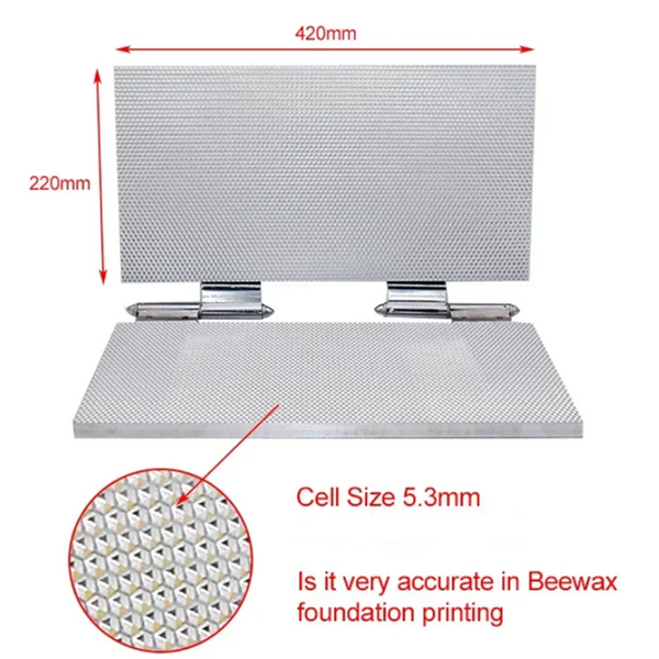 220 x 420mm Bee Wax Foundation Sheet Mold Casting Machine Bee Wax Embossing Mold