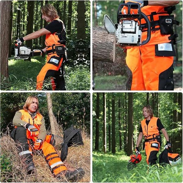 M/L Cutting Edge Chainsaw Pants Adjustable Fit 9 Layers Of Unmatched-Protection