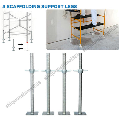 4 Pack Adjustable Leveling Jacks Feet 18/24" Baker-Style Scaffolding Equipment