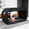 Portable Folding Tent Bed with Privacy Canopy for Camping Indoor & Outdoor Use