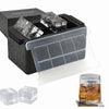 Clear Ice Cube Tray for Whiskey 2 Inch Clear Ice Cube Maker - Silicone Lar