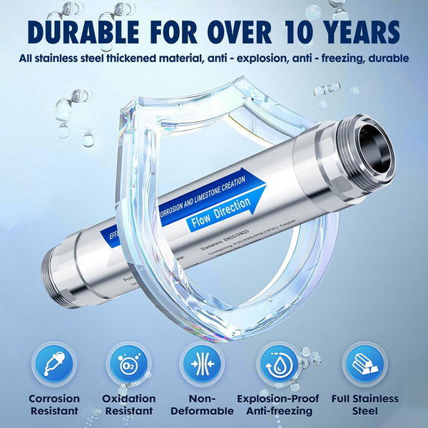 IPS Whole House Anti Lime Scale Water Descaler Softener System Filter