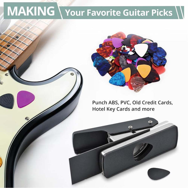 Guitar Pick Maker Punch Tool DIY Maker Hole Punch Plastic Card Cutter Machine