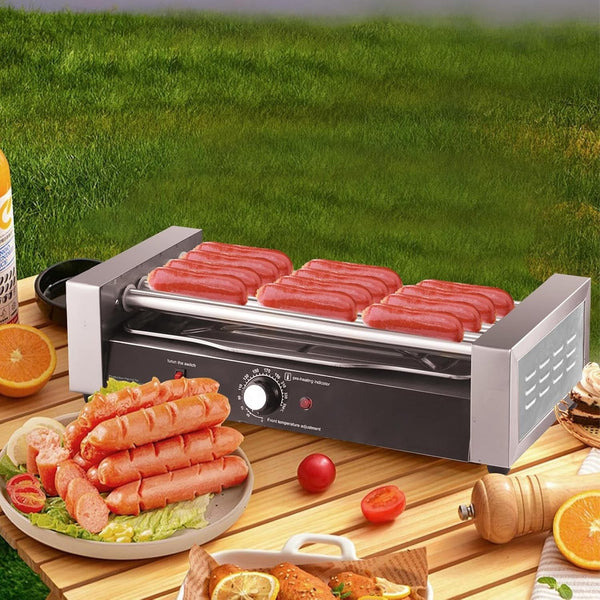 300℃ Electric Hot Dog Roller Machine Commercial Hot Dog Roller Sausage Roller