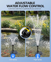 Submersible Koi Pond Filter with Fountain Pump Kit 1050GPH 85W 3 Spray Nozzles