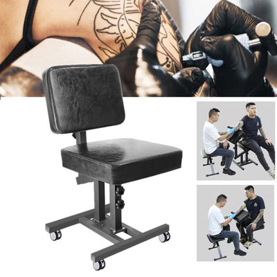 Adjustable Tattoo Chair Swivel Back Tattoo Armrest Stand Salon Beauty Chair