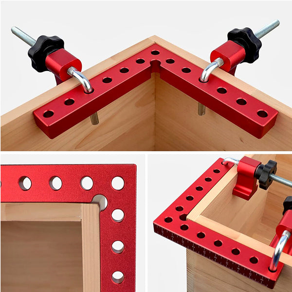 4 Pack 90° Positioning Squares Right Angle Clamps for Woodworking Corner Clamps