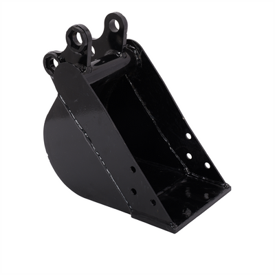 200mm Narrow Digging Bucket Mini Excavator Bucket Metal Trenching Digger w/ Pins