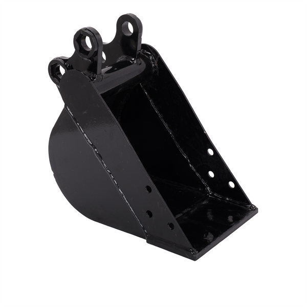 200mm Narrow Digging Bucket Mini Excavator Bucket Metal Trenching Digger w/ Pins