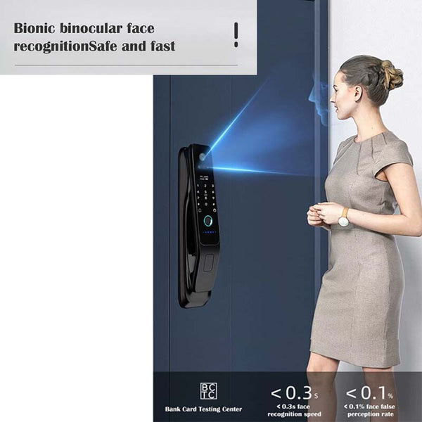 Door Lock w/ Camera Video Call Voice Intercom Digital WiFi Automatic Door Lock