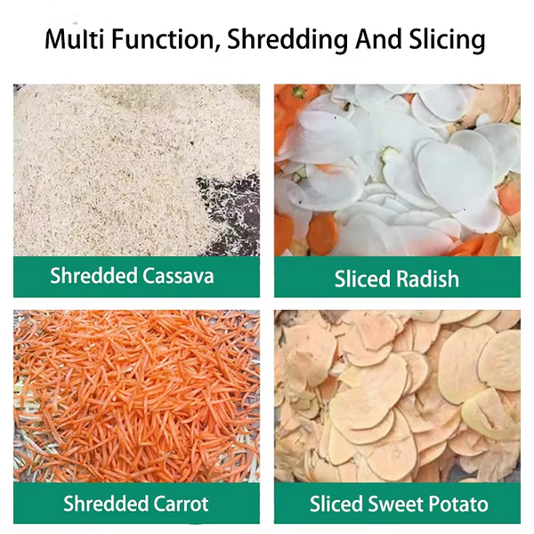 500kg/h Commercial Vegetable Cutter Grater Multi-function Auto Potato Slicer