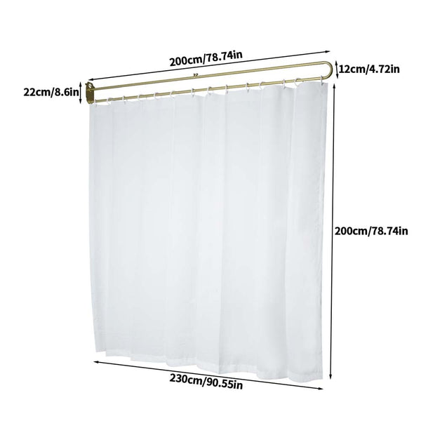 200cm Room Divider Panel Privacy Screen Partition Divider Salon Beauty Spa+Pole
