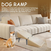 2-in-1 Ottoman Design Dog Ramp Split Dog Staircase Ramp For Dogs Cats Nonslip