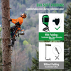 Nisorpa Adjustable Tree Climbing Spikes Set with Protectors and 150kg Capacity