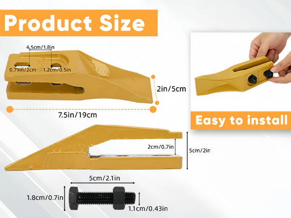 Bucket Tooth Bar Tractor Bucket Teeth Trenching Bucket Teeth for Mini Excavator
