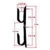 2Pack Metal Gun Racks Adjustable Wall-mounted for Two-gun Tools Cars Rear Window