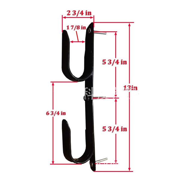 2Pack Metal Gun Racks Adjustable Wall-mounted for Two-gun Tools Cars Rear Window