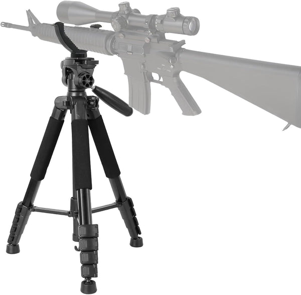 Rifle Gun Shooting Stick Tripod Rifle & Camera Steady Shot Hunting 1.5m Extend