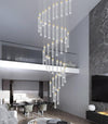 Staircase Chandelier Lighting Crystal Living Room Pendant Light Bar Ceiling Lamp