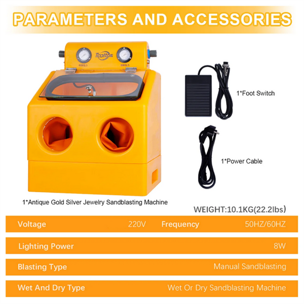 Sandblasting Cabinet Benchtop Sand Blasting Cabinet Sand Blaster Abrasive Gun
