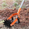 2in1Rotary Cultivator Garden Rotary Tiller Adjustable Stainless Steel Poles Hand