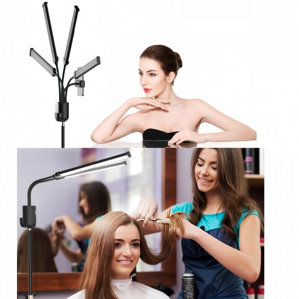 Four-arm LED Light Dimmable Lighting Phone Selfie Tripod Makeup Live Lamp 36W AU