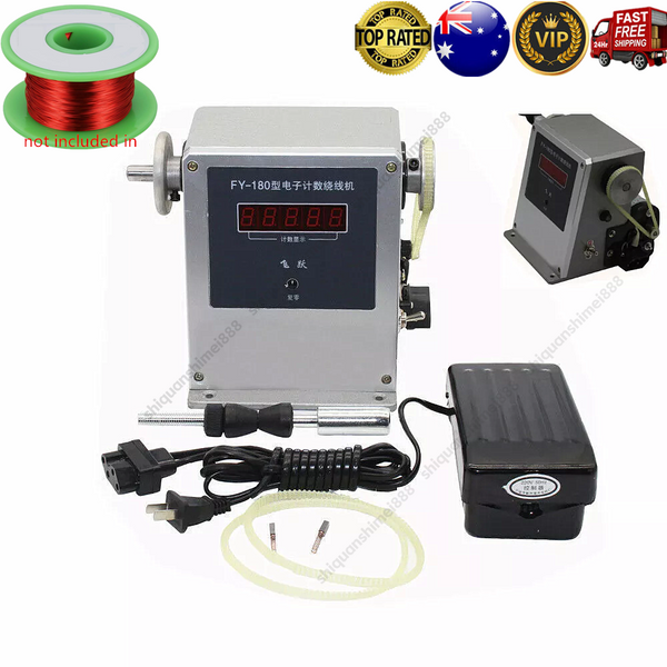 180W Automatic Winding Machine Φ0.02-0.35mm Electric Counting Winder 0-99999 AU