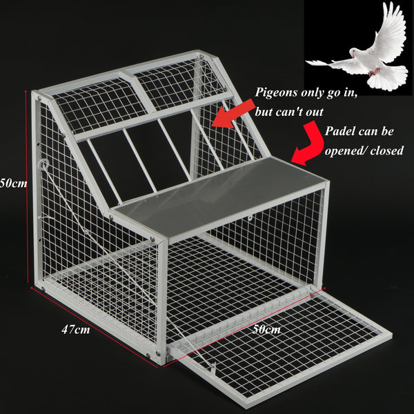 Pigeon Loft Door Single Entrance Pigeon Jump Cage Door 50*47*50cm Birdcage Trap