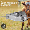 24Pcs Fence Strainer Tools Inline Fencing Strainers Tensioner Ratchet Wire Clips