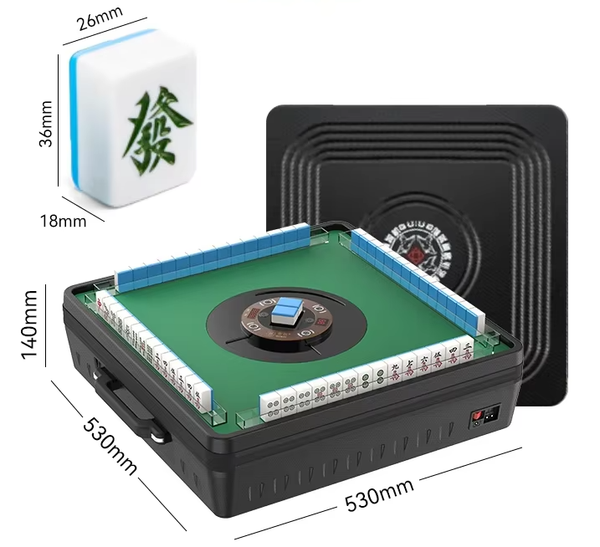 Automatic Mahjong Table Portable Mahjong Table 144 Magnetic Tiles Outdoor & Home