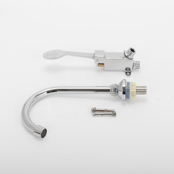 Foot Pedal Tap Control Switch Floor Sink Faucet Valve Full Sets Hands Foot Valve