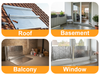 5m² Self-Adhesive Aluminium Roof Film with Strong Bitumen Adhesive For Sheds