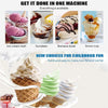 1L Automatic Small Soft Ice Cream Cones Maker Household DIY Ice Cream Roll Maker