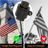 1.8M Telescopic Flag Pole Australian Flagpole Ball Flag Top Kit Holder Aluminum