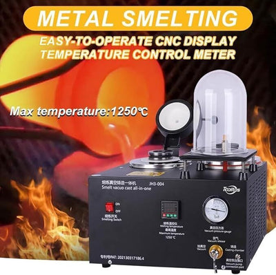 3IN1 Vacuum Investing Casting Machine Melting Furnace Jewelry Lost Wax Casting