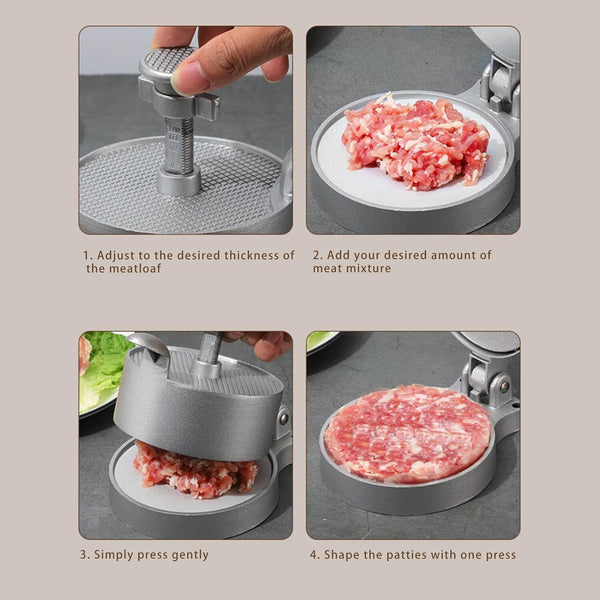 Hamburger Press Patty Maker Burger Press adjustable Non-stick Hamburger Mold AU